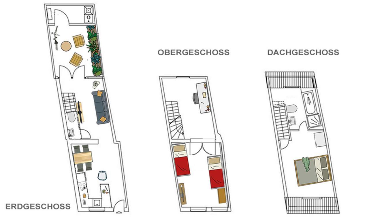 Altstadthaus "Schlaegertwiete Nr.3" Luneburg Luaran gambar